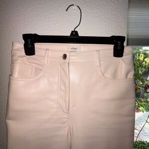 Wilfred (Aritzia) Cream Women's Leather Pants
